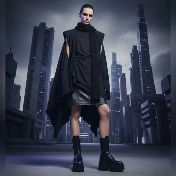 Genuine Leather Pencil Skirt - Picture 1 of 5